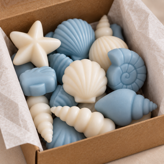 Wax melts de soja con formas marinas aroma Brisa Marina