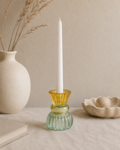 Portavelas Reversible de Cristal