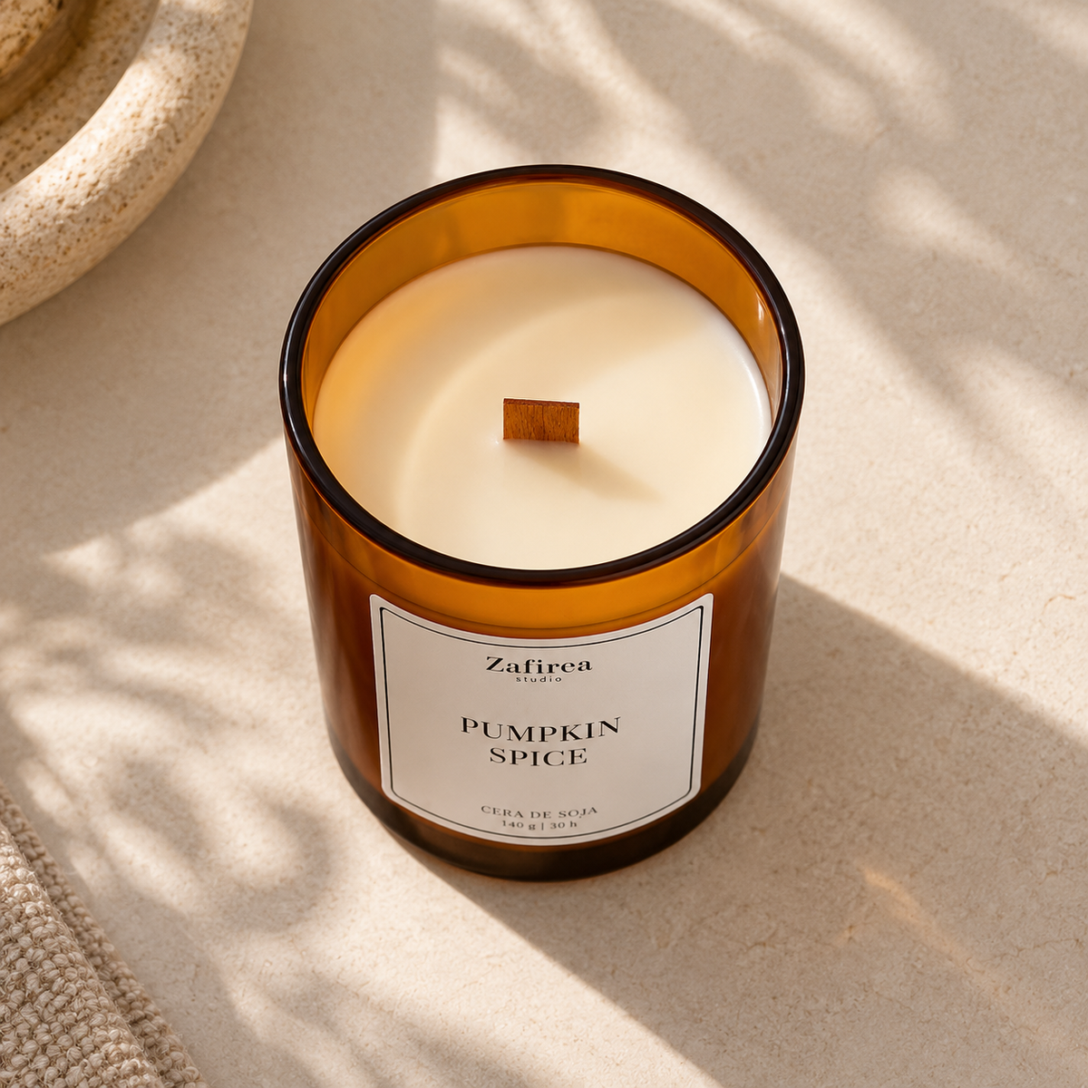 Vela aromática otoño ámbar 145 g