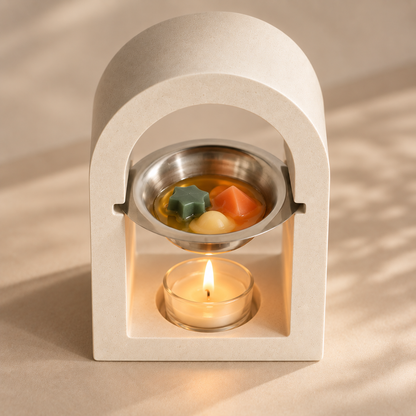 1. Wax melts Pumpkin Spice de soja en quemador artesanal